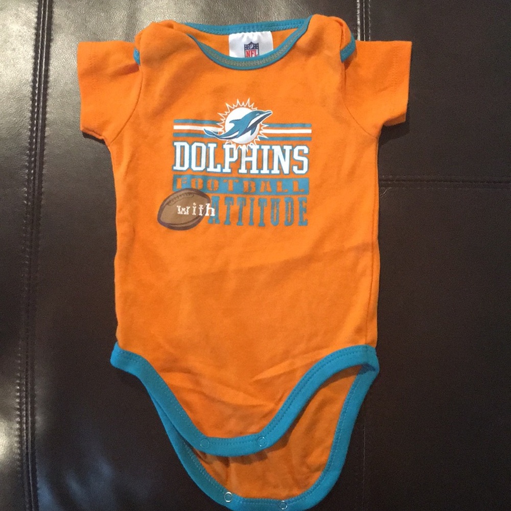 Miami Dolphins onesie size 3-6 months